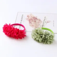 Головной убор с шариками для девочек; Детская повязка на голову для маленьких девочек; аксессуары для волос; головной убор; цветочный головной венок для завязывания; повязка на голову