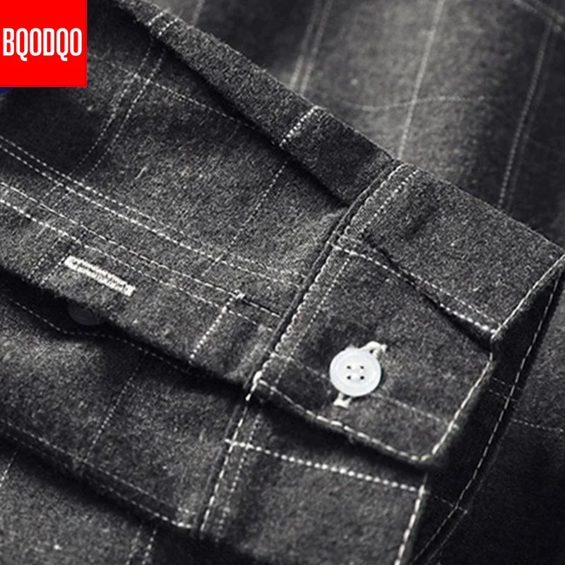 Kopen Streetwear Japanse Koreaanse Sociale Shirts Mannen Rode Winter Merk Katoen Blouses Mannelijke Mode Herfst Lange Mouwen Plaid Casual Shirt