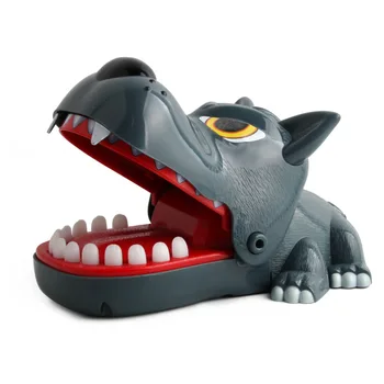 

Large Bulldog Crocodile Shark Mouth Dentist Bite Finger Game Funny Novelty Gag Toy for Kids Funny Children Play Jokes for Adults