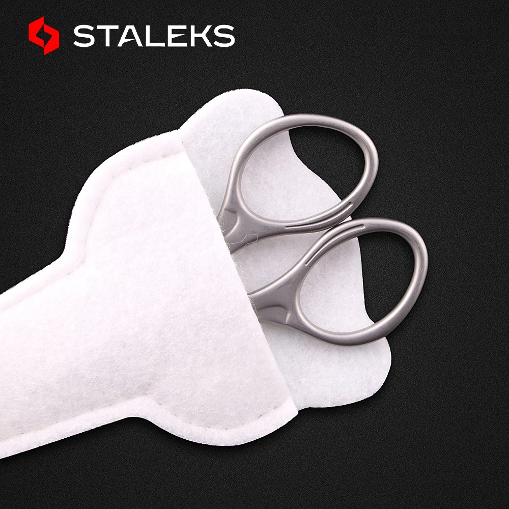 STALEKS SBC-10-4 Premium Stainless Steel Round Angle Safety Makeup Scissors Nose Hair Scissors Trimming Nose Beard Sideburns 4