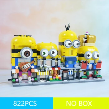 

MOC City Street view Building Blocks movie DespicableMe Minions Bob Kevin Architecture Creator Expert Technic Bricks Toys Gift