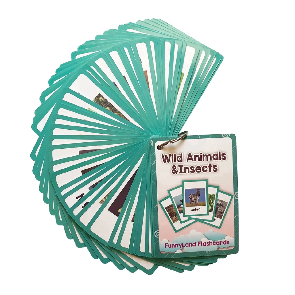 Tanie 96 sztuk zestaw nauka zwierząt angielski fiszki dla dzieci zabawki edukacyjne montessori Classroom Decoration Memorie Games