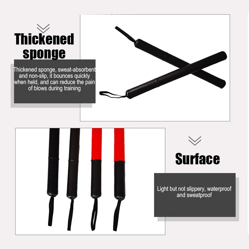 Boxing Stick Target Martial Arts Sanda Combat Boxing Training Sponge Stick Reaction Dodge Sponge Fitness Accessories
