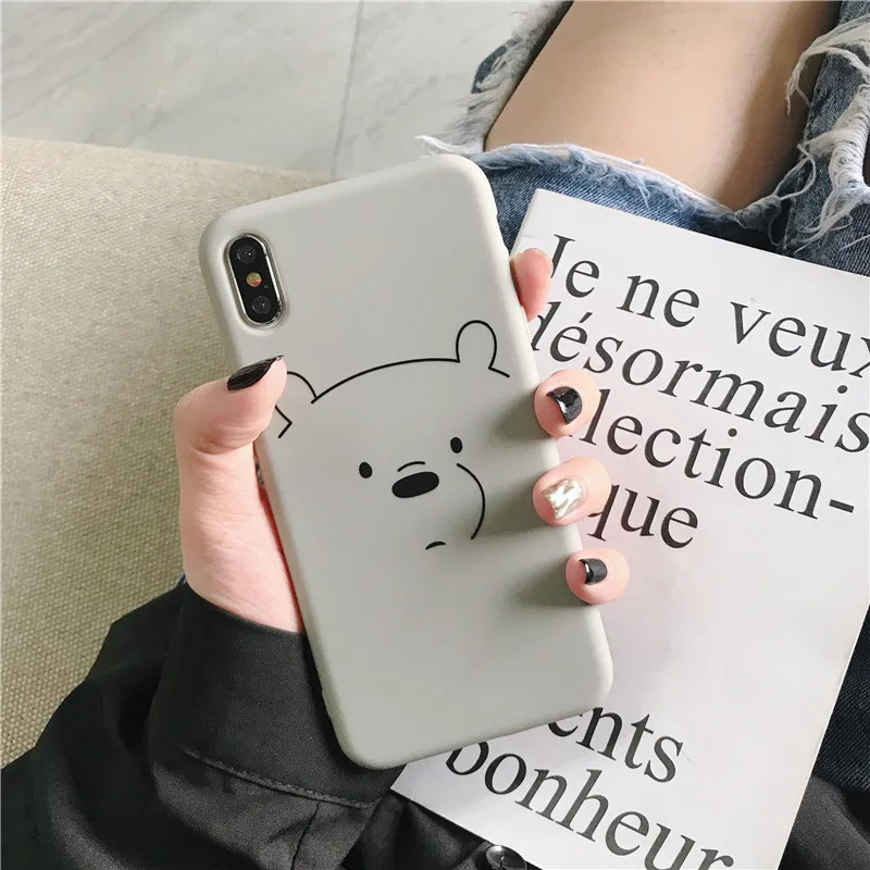 HYH iphone силиконовый чехол с милым рисунком медведя противоударный плотный чехол для Apple iphone 6 7 8 plus x xs xr max iphone 11 pro max