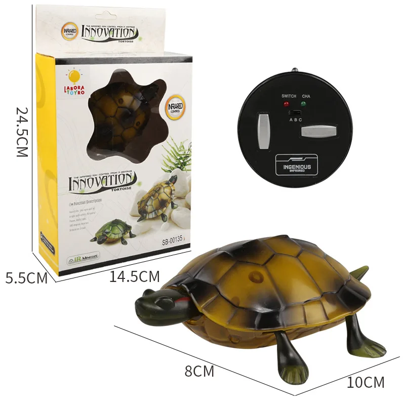 Simulation Swing Walk Remote Control Turtle Anti-wear Tires Eye Lights Early Learning Cognition Realistic Form Electric RC Toys 5