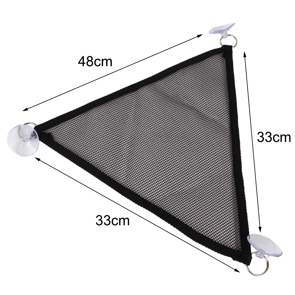 2 Pcs/Set Pet Hammock Mesh Sleeping Bed Play Toys Swing Oxford Fabric For Reptile Snake Lizard Climb Products With Suction Cup O