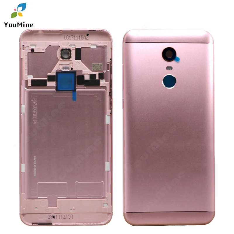 Для Xiaomi redmi 5 Plus задняя крышка батарейного отсека запасной корпус алюминиевая задняя сторона с боковыми кнопками/стекло объектива для redmi 5plus