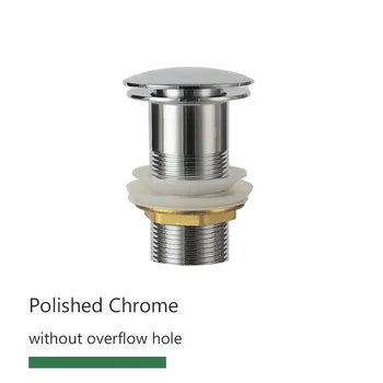 ห้องน้ําอ่างล้างหน้า Pop Up ท่อระบายน้ําเสียห้องน้ําก๊อกน้ําอุปกรณ์เสริมทองเหลือง Matt สีดํา/Chrome/Rose Gold/Brushed Gold 16
