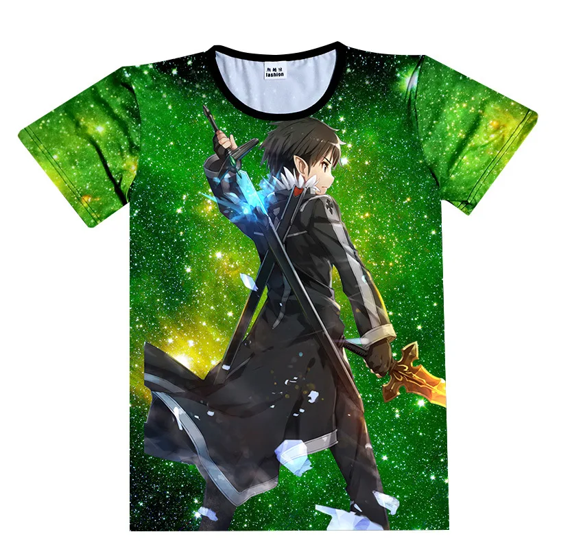 3 Sword Art Online футболка Косплей SAO Костюм Аниме модная мужская женская футболка - Цвет: 3