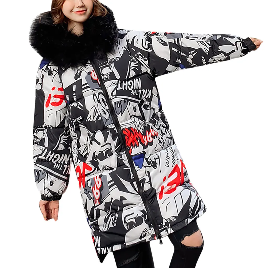 CHAMSGEND Женское зимнее пальто Двусторонняя одежда с капюшоном толстый теплый тонкий удлиненный верхний жакет куртка женская Haqueta Feminino 19Sep10