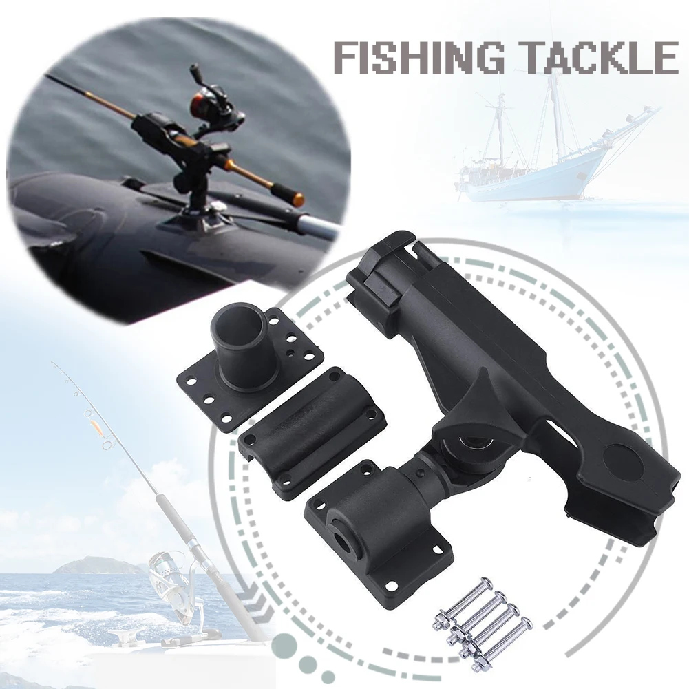 Аксессуары для рыбалки, держатель для удочки для рыболовной лодки, регулируемый держатель для удочки Powerlock с монтажным основанием и винтами