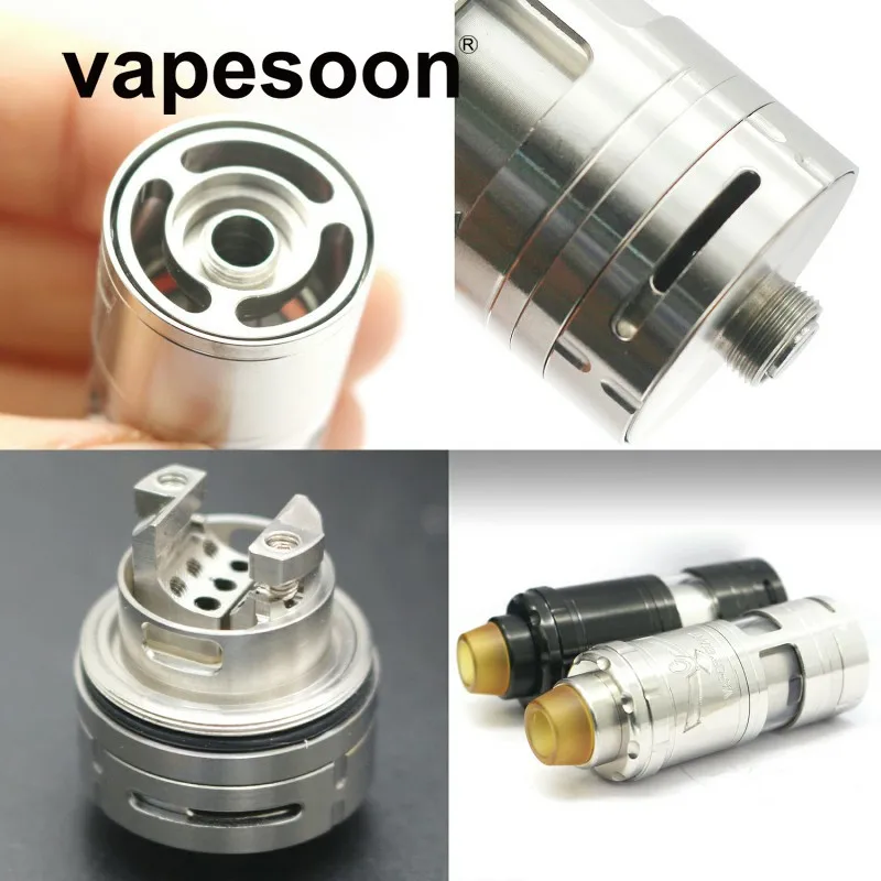 Vapesoon Vapor Giant V6S RTAGiant Extreme 23 RTA Ремонтопригодный атомайзер с регулируемым воздушным потоком одиночный/двойной катушки большой испаритель