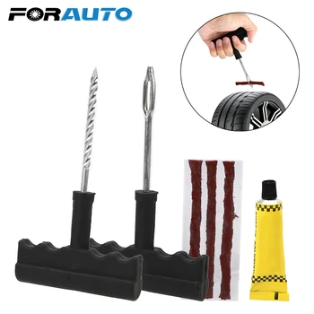 

Auto Motorcycl Tire Tyre Puncture Plug Tire Repair Kit Studding Tool Set Fast Puncture Plug Repair Block Car Tire Repair Tools