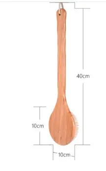 

50pcs/lot fedex fast Wooden Body Massage Shower Brush Natural Bristle Bath Brush SPA Woman Man