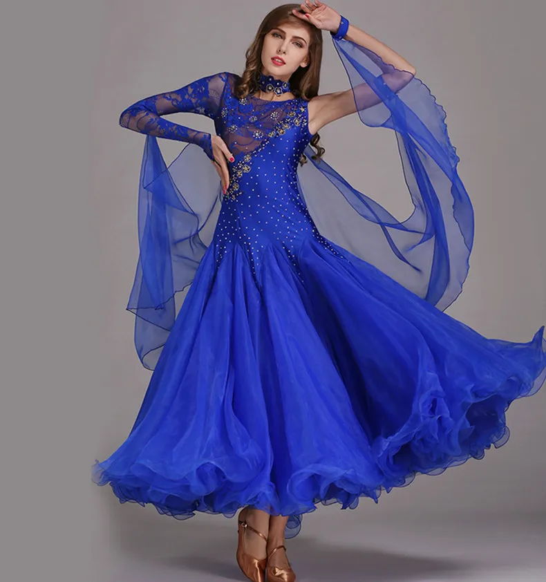 

Wholesale Women Cheap Performance Ballroom Dance Competition Dress