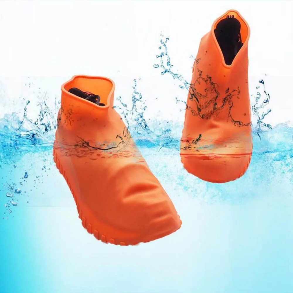 

Waterproof Shoe Boot Covers Overshoes Reusable Shoe Covers Protectors Silicone for Indoor & Outdoor Protection Random Color