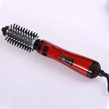 2 в 1, фен для горячего воздуха, расческа, комплект, Электрический вращающийся вентилятор для увеличения объема волос с щеткой, отрицательные ионы для завивки и выпрямления волос