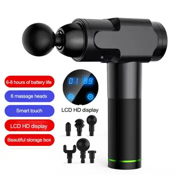 

2019 NEW Therapy Massage Guns 3 Gears Muscle Massager Pain Sport Massage Machine Relax Body Slimming Relief 6 Heads With Bag