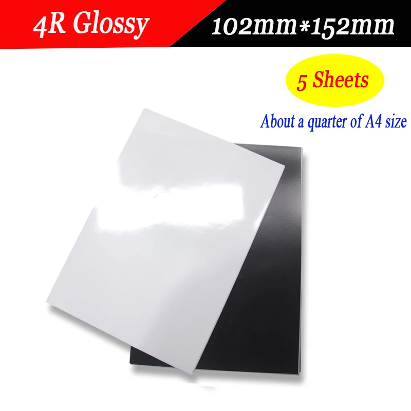 5 Pack Printable Magnet Sheets A4 Flexible Magnetic Inkjet Printing Photo  Paper White