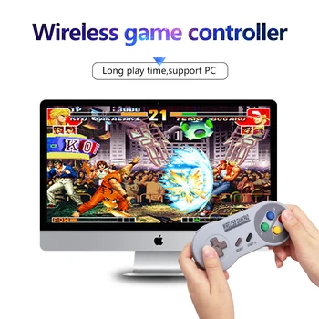 

SNES 2.4G Wireless Controller for Nintendo SNES Classic Nintendo Switch for Android Mac with wireless receiver adapter