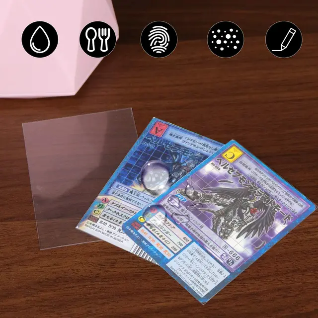 100pcs Transparent Pokemon Card Sleeves Protector Playing Games VMAX Yugioh Pokémon Cards Case Holder Folder Kids Toy Gift 6