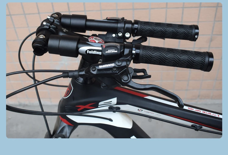 MTB складной руль для велосипеда, алюминиевый сплав, Диаметр 31,8/25,4 мм, шоссейный складной велосипед, плоские аксессуары, руль