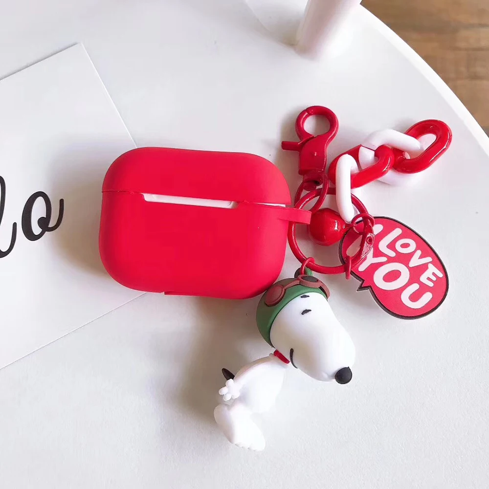 Чехол для наушников для AirPods Pro Cartoon Snoopy Charlie Bluetooth, беспроводные наушники, чехол, АНТИШОК для Apple Airpods 3, аксессуары