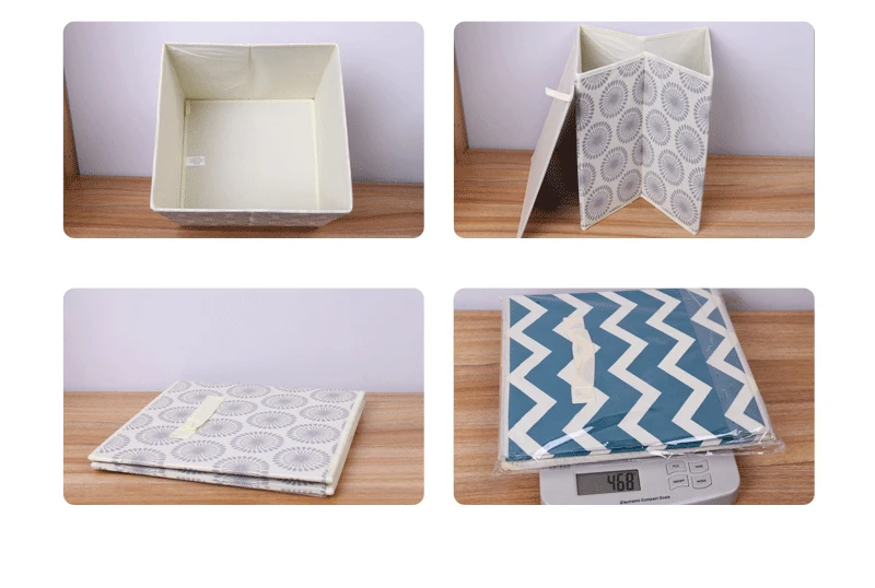 Nova dobravel nano-tecido caixa de Armazenamento De tecido Cubo Bin para crianchas Brinquedos sundries Organizador de armazenament