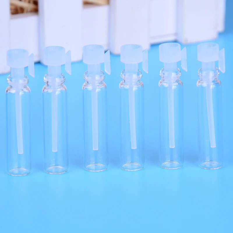 

Perfume Vials Perfume Bottle 1ml Empty Laboratory Liquid Fragrance Test Tube Trial Bottle 10/50 Pcs/lot Mini Glass Sample Bottle