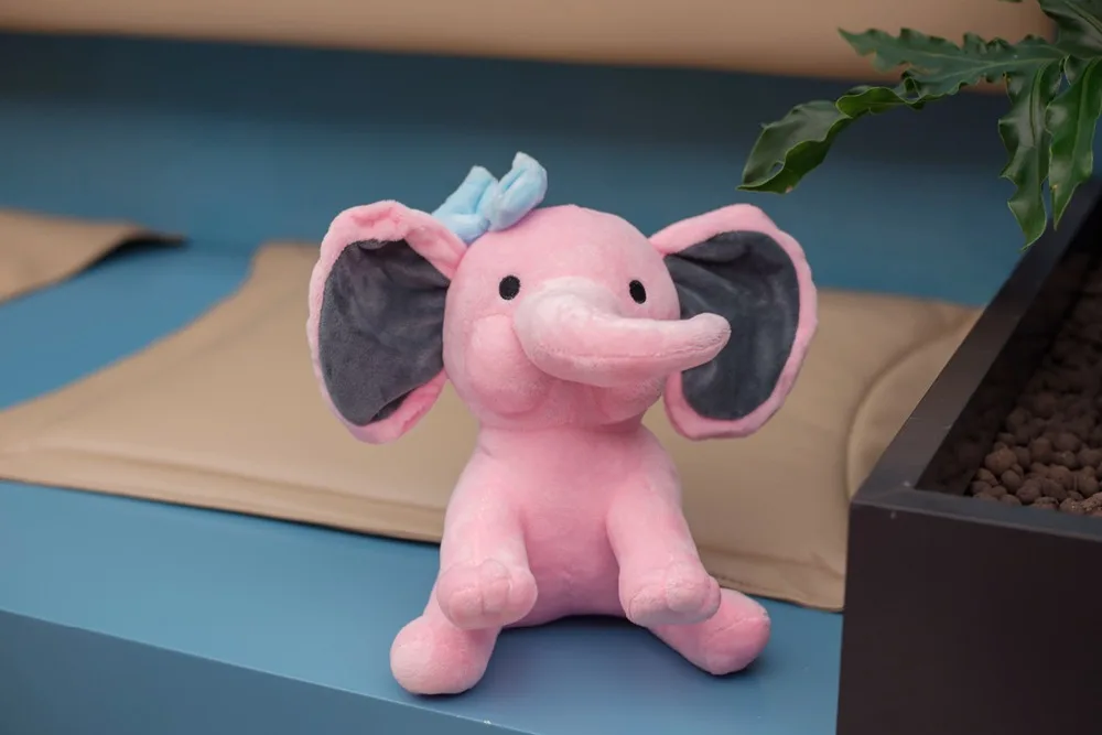 25cm Cute Elephant Plush Toys Bedtime Originals Choo Choo Express Humphrey Soft Stuffed Animal Doll for Baby Kids Birthday Gift