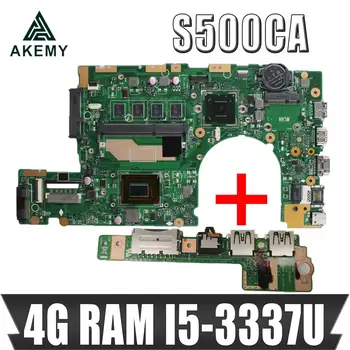 

Akmey S400CA Laptop motherboard for ASUS VivoBook S500CA S400C S500C original mainboard 4GB-RAM I5-3317U Free board