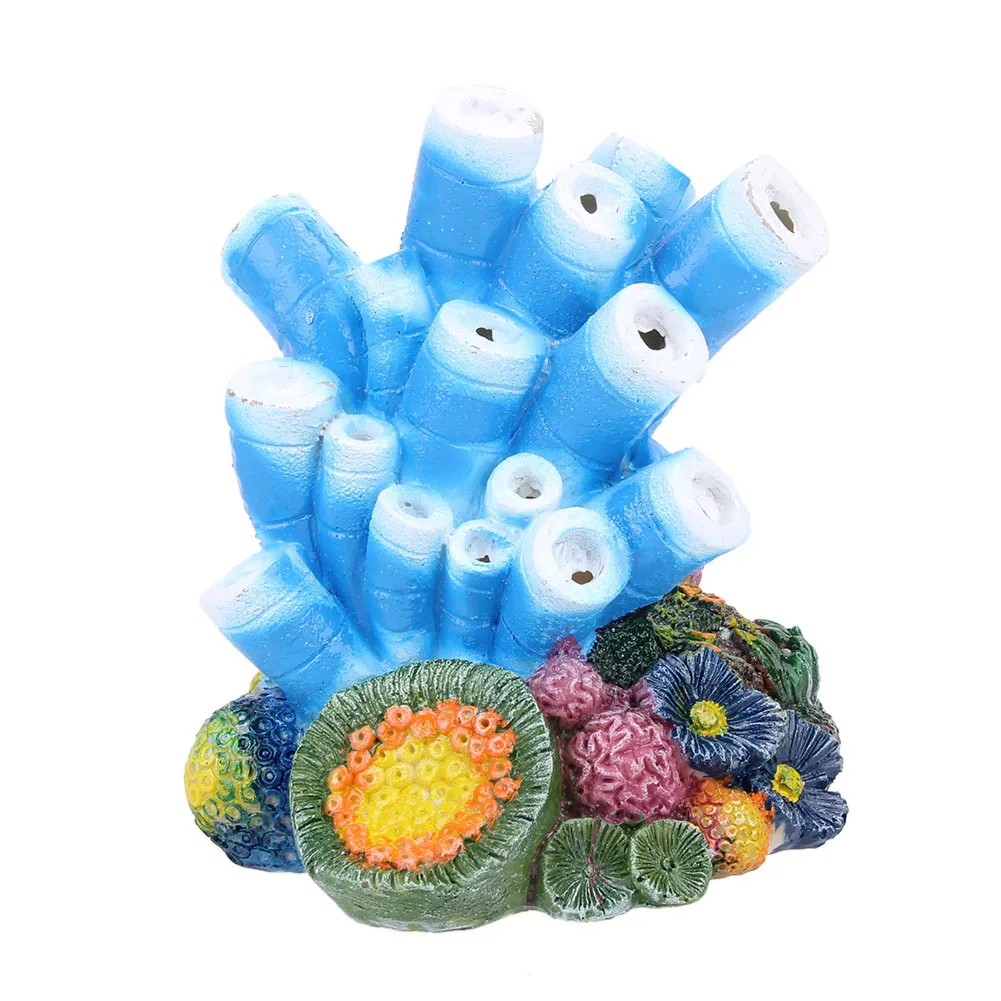 

Fish Tank Decor Coral Flower Shape Oxygen Pump Air Bubble Drive Ornaments Corals Shell Volcano Fish Tank Aquarium Decoration D30