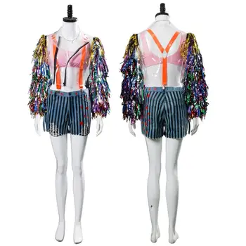 

Birds Of Prey And The Fantabulous Emancipation Of One Quinn Cheerleader Dress Cosplay Costume Adult Women Halloween Full Set