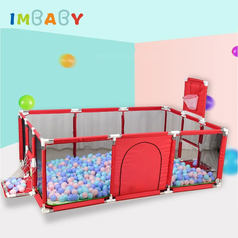 IMBABY Playpen For Children Indoor Large Playground Park Infant Safety Barrier Fence Kids Dry Ball Pool Pit Playpen for 0~6 Year