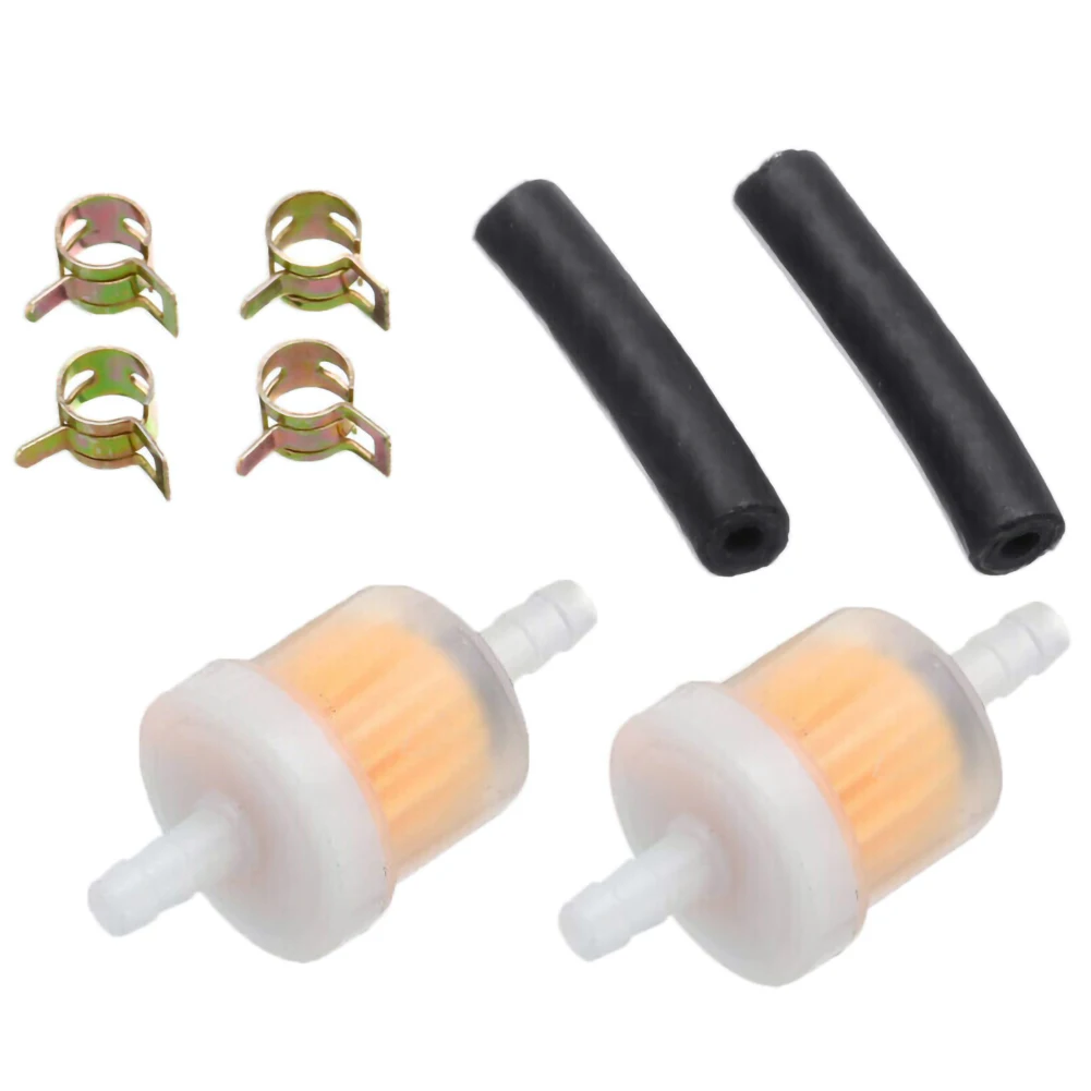 1x Universal Motorcycle Right Inline Fuel Filter For Parking Fuel HeatingHeater Diesel Gasoline Filter Oil For Car