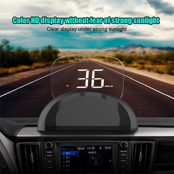 

Multifunctional Car HUD Head-up Display GPS Speedometer Gauges Universal HD Automatic Brightness Adjustment Auto Electronic