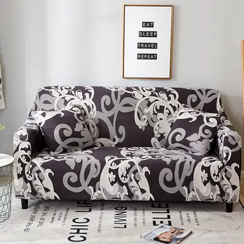 

Elasticated Sofa Covers Geometric Two And Three Seats Sofa Covers Printing Cover For Living Room SA47055