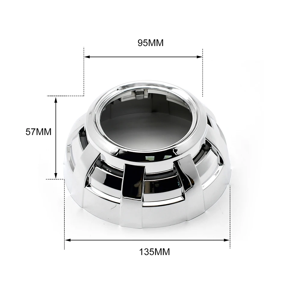 3.0 inch Bi-xenon hid projector lens shrouds mask cover 2pcs H4 Easy Install Q5 LHD RHD hid headlight car styling