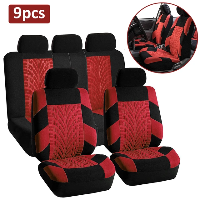 9pcs Car Accessories Auto Seat Covers Protectors Universal Washable Full  Set