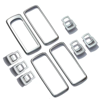 

2 Set Chrome Car Door Window Switch Lift Button Cover Trim Frame for For Land Rover Discovery-1 Set 3 Pcs & 1 Set 7 Pcs