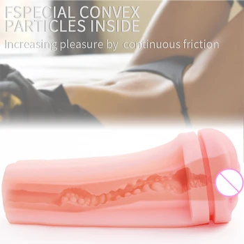XYF Male Masturbators Vagina Sex Toys for Men Silicone Pocket Pussy Masturb Cup Mens Endurance Exercise Masturbation Vibrator 2