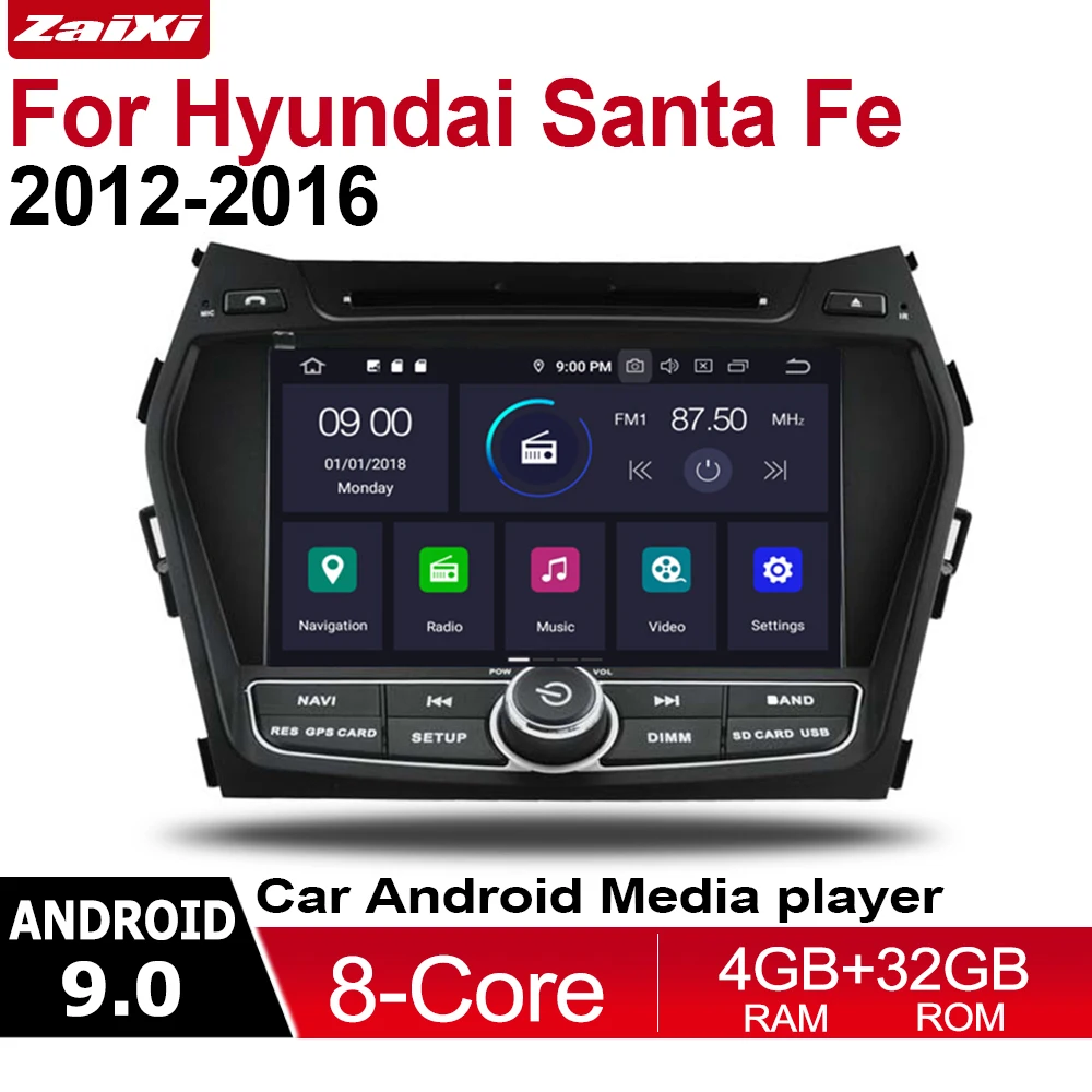 

2 Din Car Multimedia Player Android 9 Auto Radio For Hyundai Maxcruz 2013~2018 DVD GPS 8 Cores 4GB+32GB Bluetooth WiFi