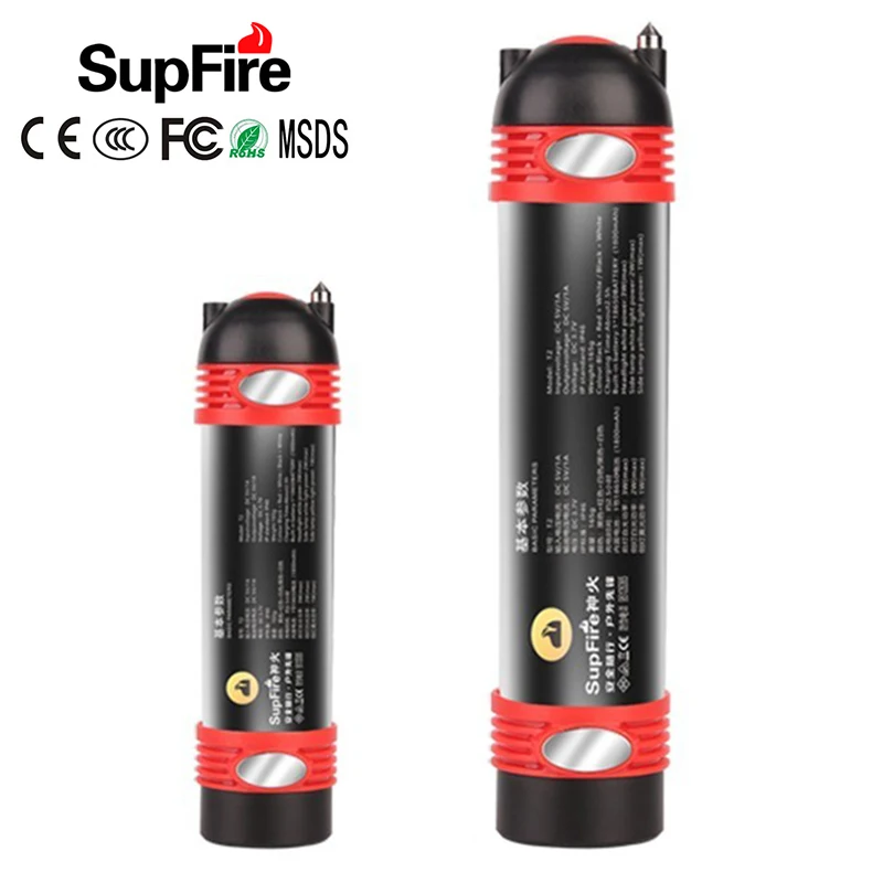 

Camping Flashlight Work Light Torch Camp Lantern Tent Light Supfire T2 T3 Linterna LED for Fenix Nicron Convoy Nitecore Olight