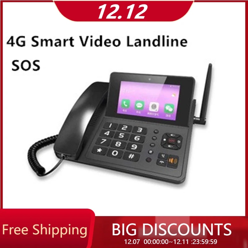 

Telephone Landline 4G VOLTE LTE Android 10.1 Phone Fixed Wireless Phone Smart Touch Screen Video Call Spin Landline