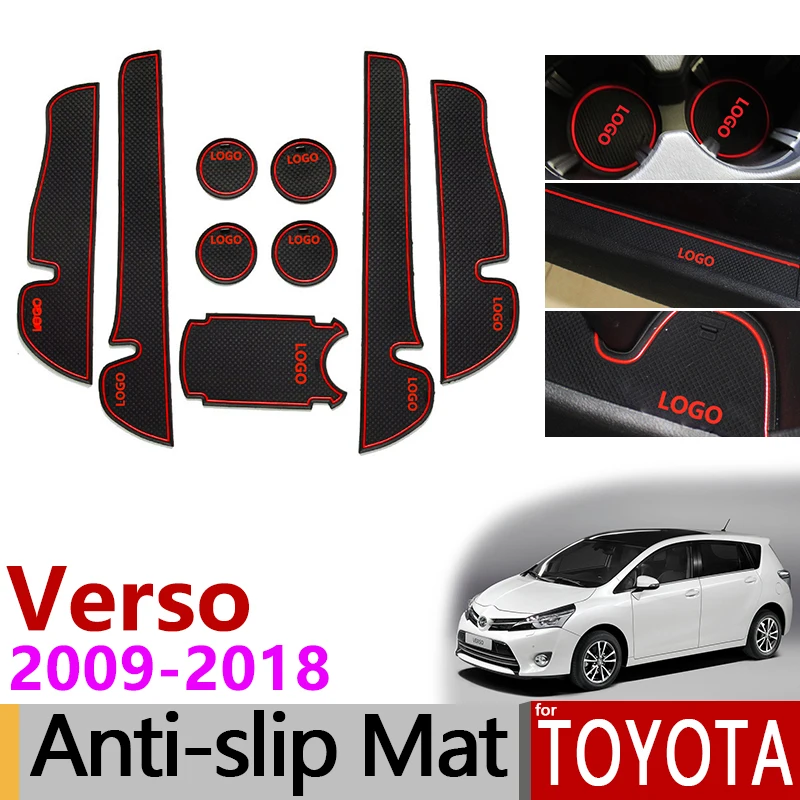 Противоскользящий коврик для Toyota Verso EZ 2009- AR20 Sportsvan затворный слот подставка анти-грязный Салонные подложки