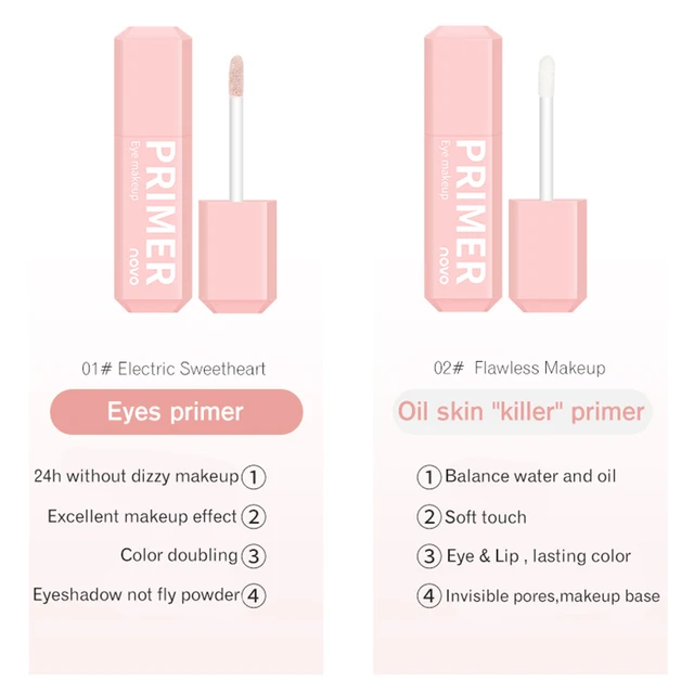 Makeup Eyeshadow Primer Waterproof Oil Control Brighten Base Concealer Cream 2 Color Natural Moisturizng Face Makeup Eye Primer 3