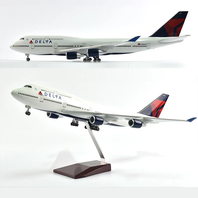 JASON TUTU 46 см Delta Boeing 747 модель самолета Модель аэроплана самолет литье под давлением