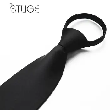 

BTLIGE Black Clip On Tie Security Tie Doorman Steward Tie Funeral Black Black Clothing Accessories Matte Tie Z1Q5