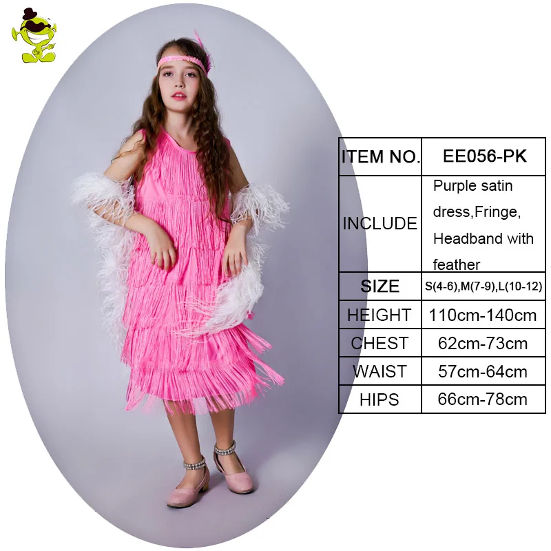 EE056-PK QLQ новое платье для девочек розовый Хлопушки костюм Косплэй вечерние маскарадный костюм; розовый цвет Хлопушки Одежда Ролевая игра карнавал вечерние Костюмы для девушек - Цвет: EE056-PK