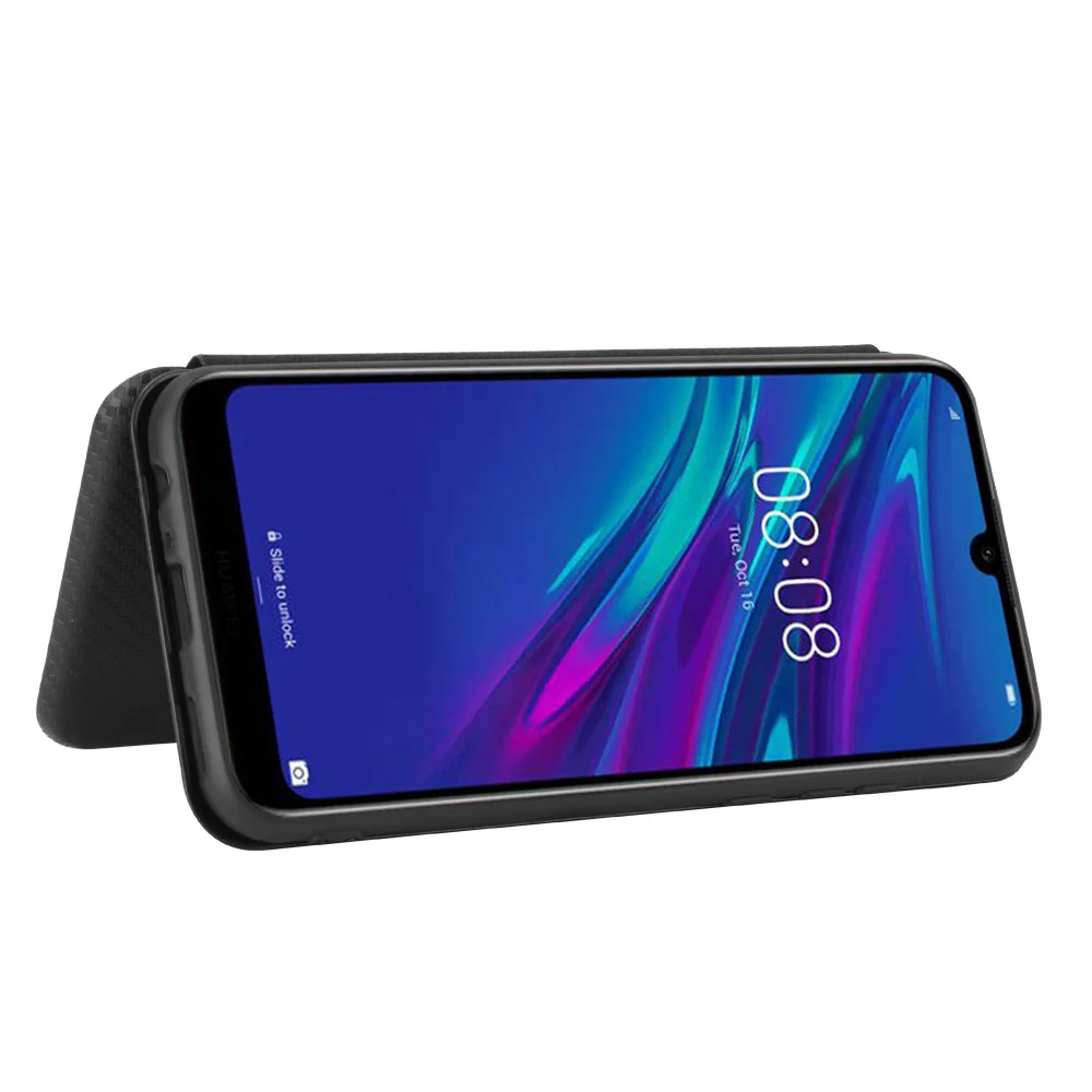 Premium Carbon Fiber Leather Flip Case - Streamlined Design for Optimal Protection, 6.09-inch Display